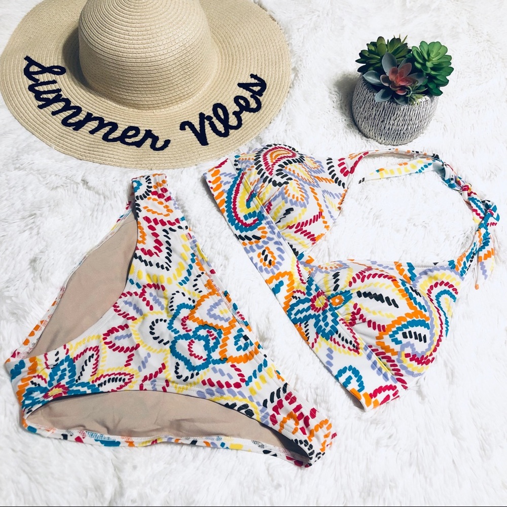 Victoria’s Secret Festive Floral Halter Bikini